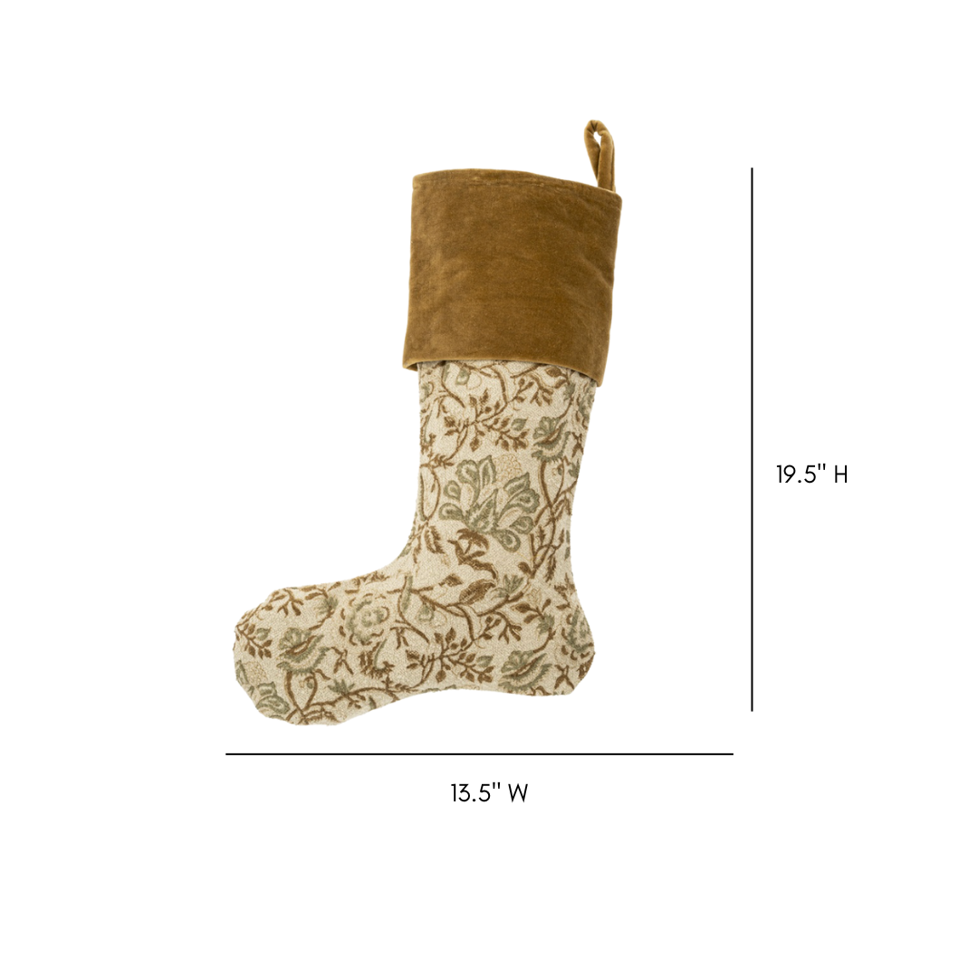 Floral Printed Stocking | By Luxe B Co 