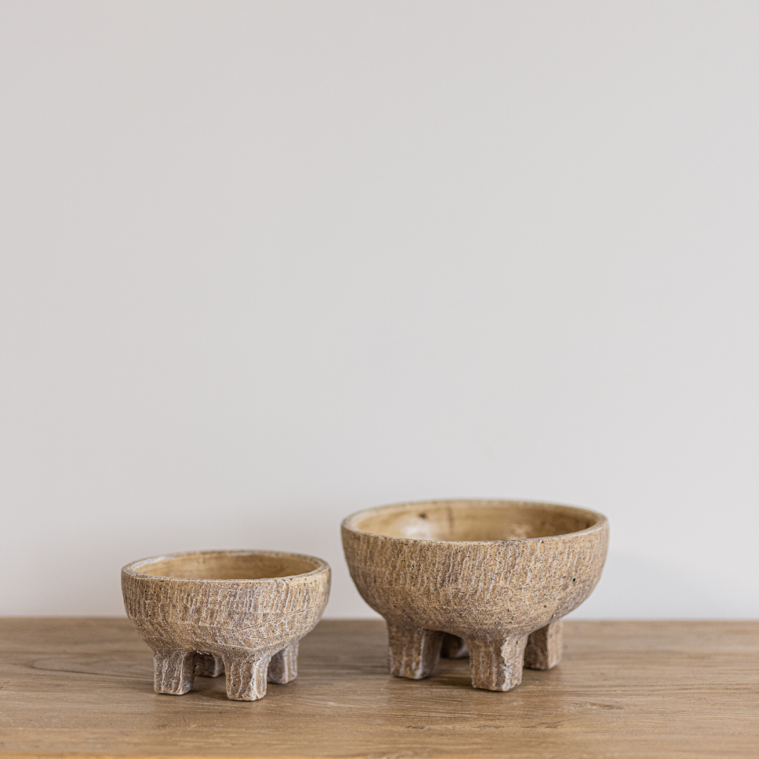 Footed Terracotta Bowl | By Luxe B Co.