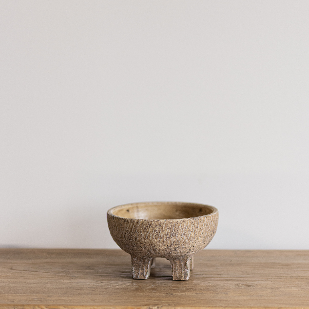 Footed Terracotta Bowl | By Luxe B Co.