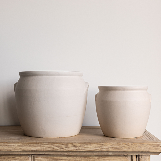 French Replica White Matte Confit Crock Pot | By Luxe B Co.