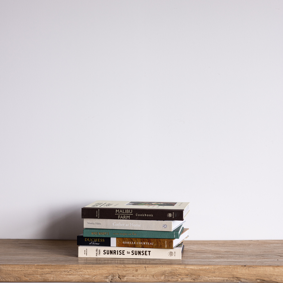 Gather at Home coffee table cookbook by Luxe B Co, featuring inviting recipes and stylish interior photography.