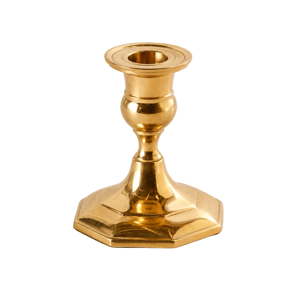 Gold antique-inspired candle holder by Accent Decor, featuring a vintage design and ornate detailing for elegant decor.