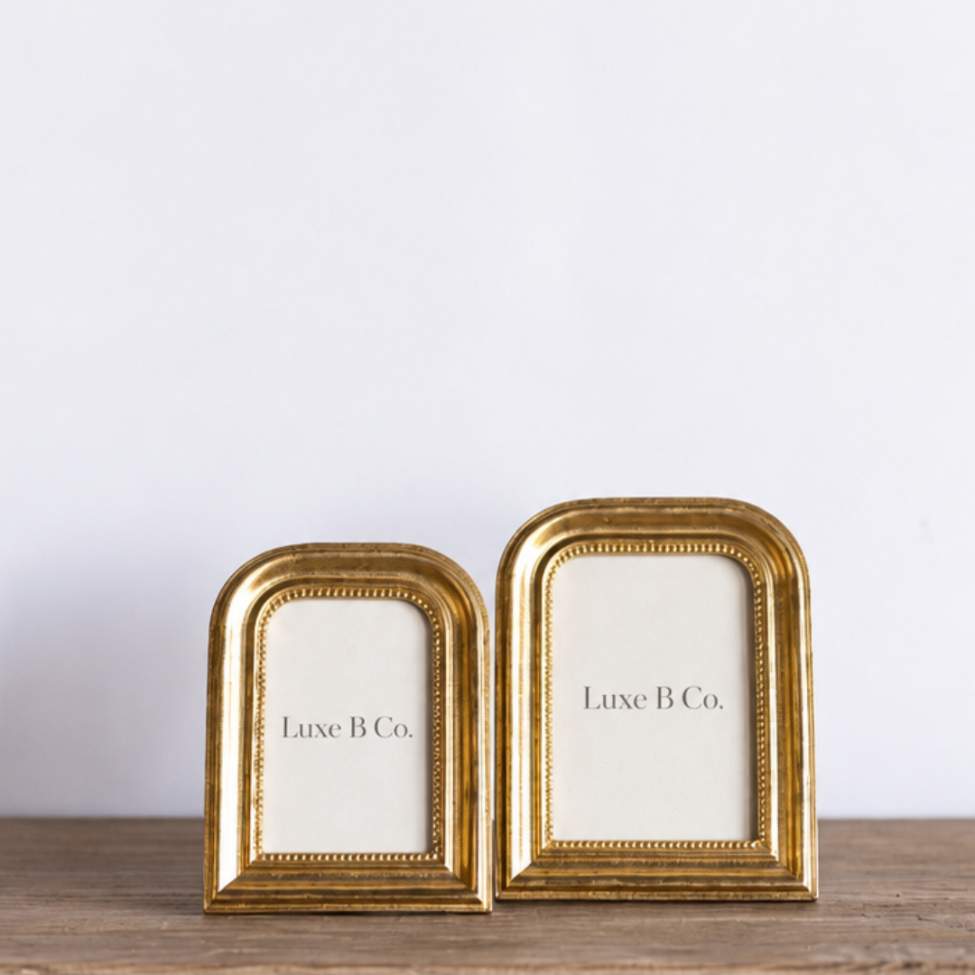 Gold Arched Heirloom Photo Frame | Luxe B Co.