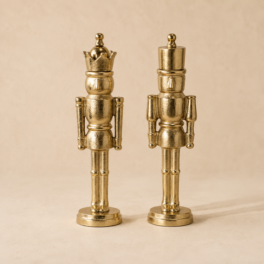 Gold Holiday Nutcracker Set By Luxe B Co.