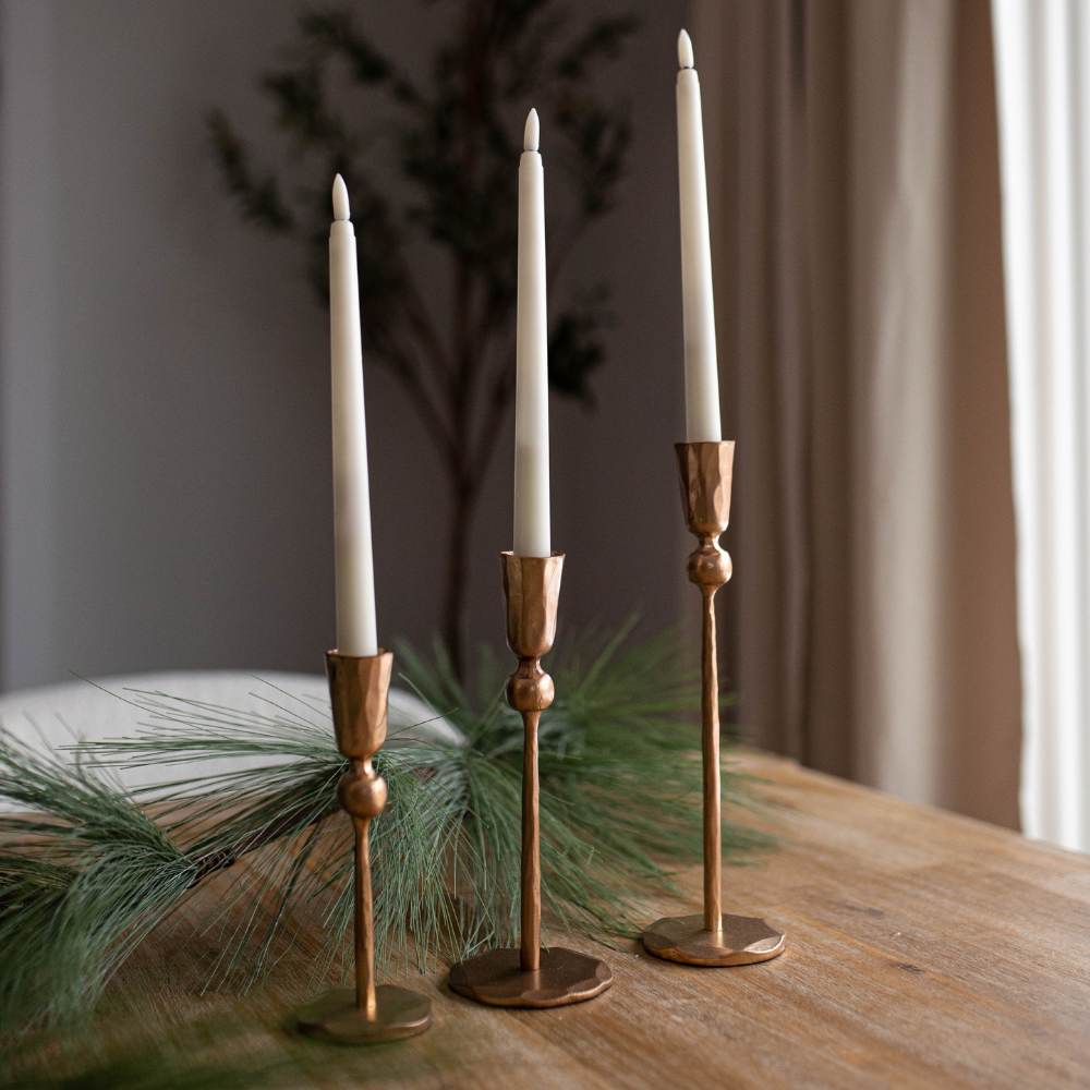 Gold Iron Candle Sticks - Luxe B Co