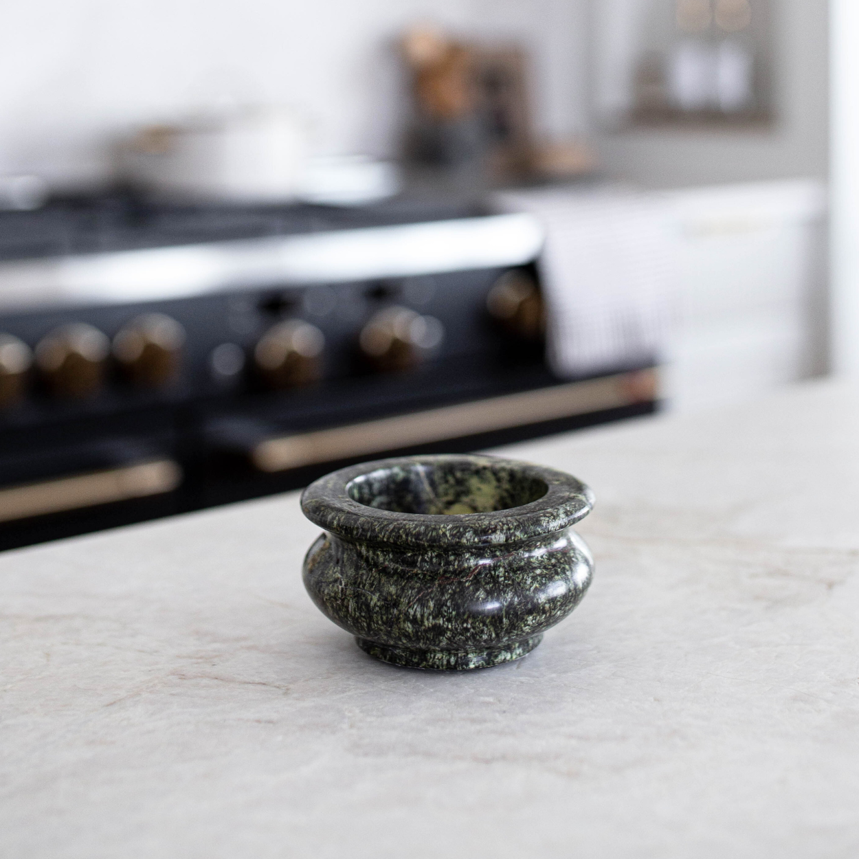 Green Bidasar Stone Bowl | By Luxe B Co. 