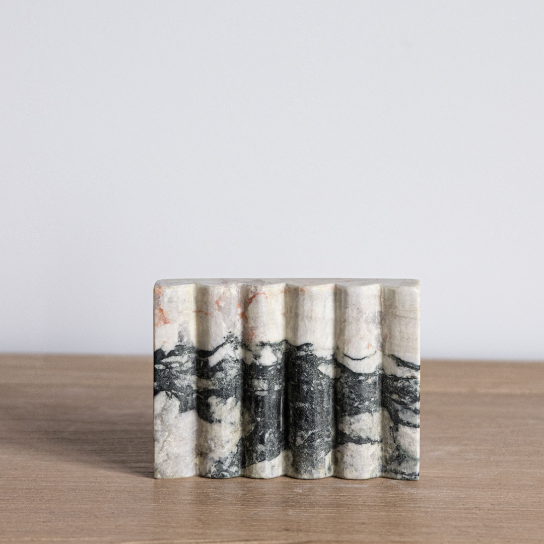Green Marble Scallop Soap Dish | By Luxe B Co. 