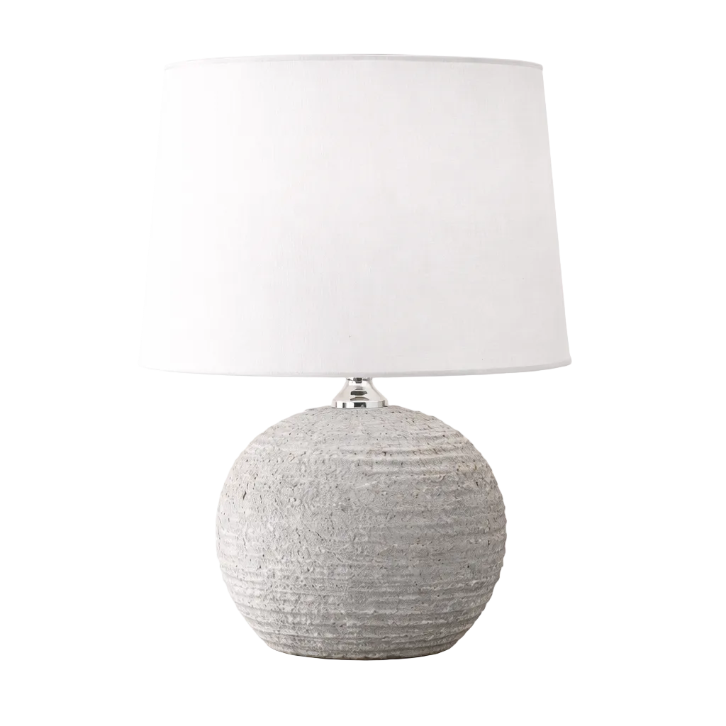 Grey Ceramic Lamp | By Luxe B Co. 