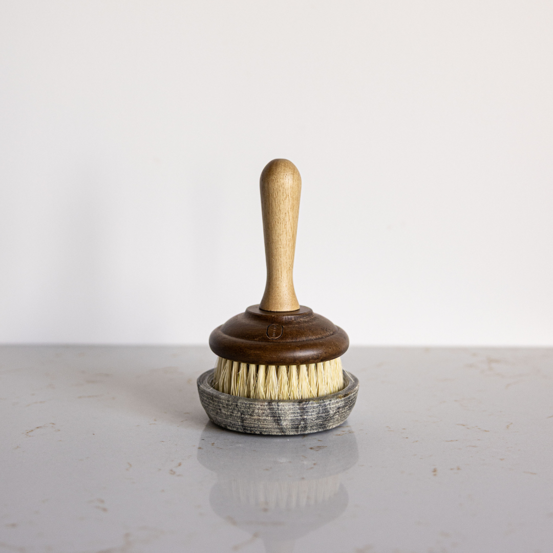 Grey Marble Soap & Brush Holder | By Luxe B Co. 