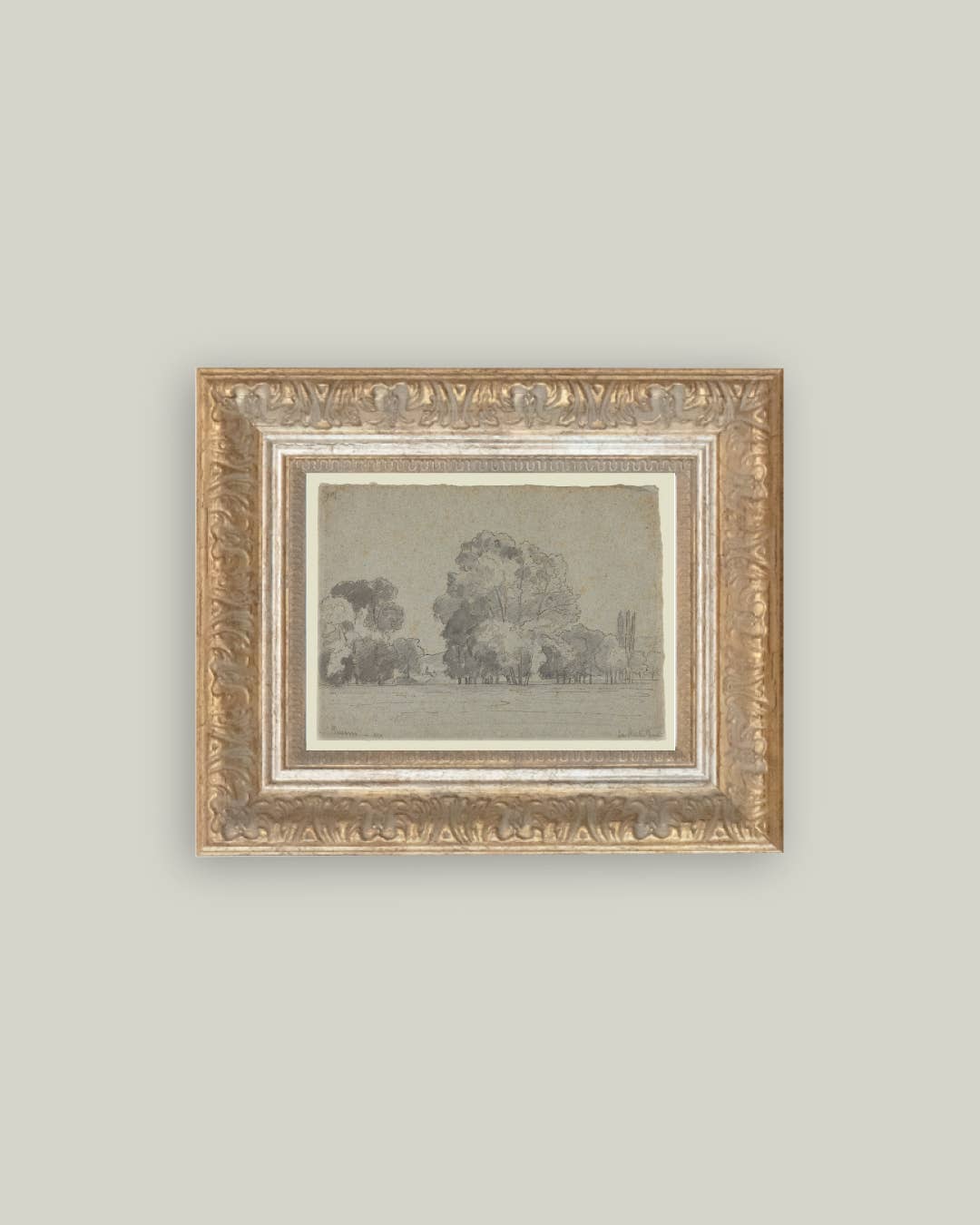 Grove Of Trees Framed Antique Inspired Art | By Luxe B Co 