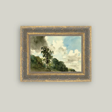 Hampstead Framed Antique Inspired Art | By Luxe B Co. 