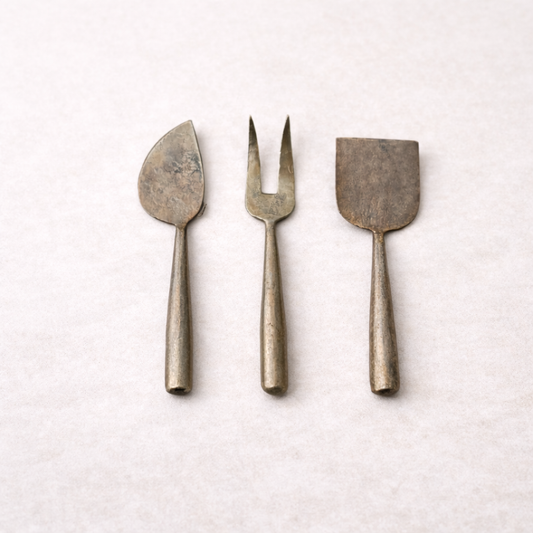 Hand-Forged Metal Cheese Servers Set of 3 | By Luxe B Co 