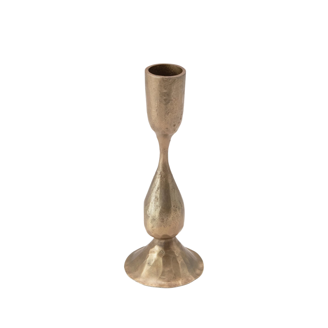 Hand Forged Gold Taper Candle Holder | By Luxe B Co.