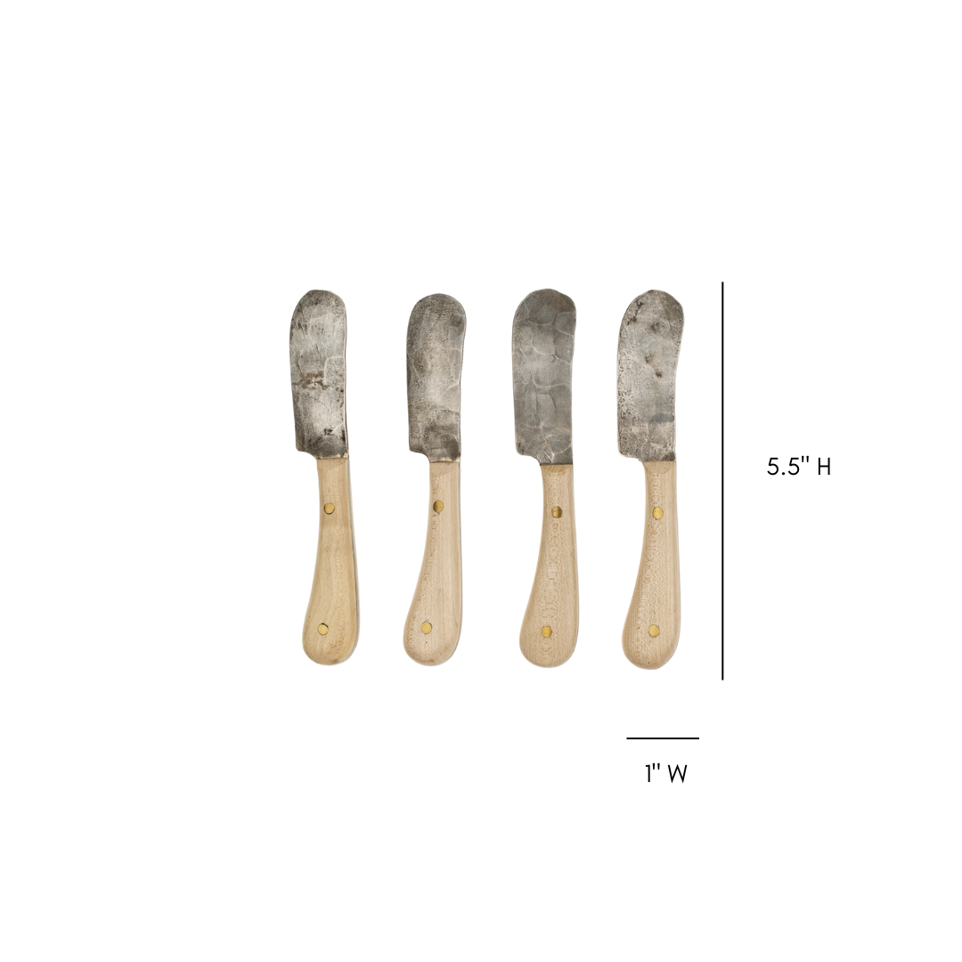 Hand Forged Spreaders Set of 4 | By Luxe B Co 