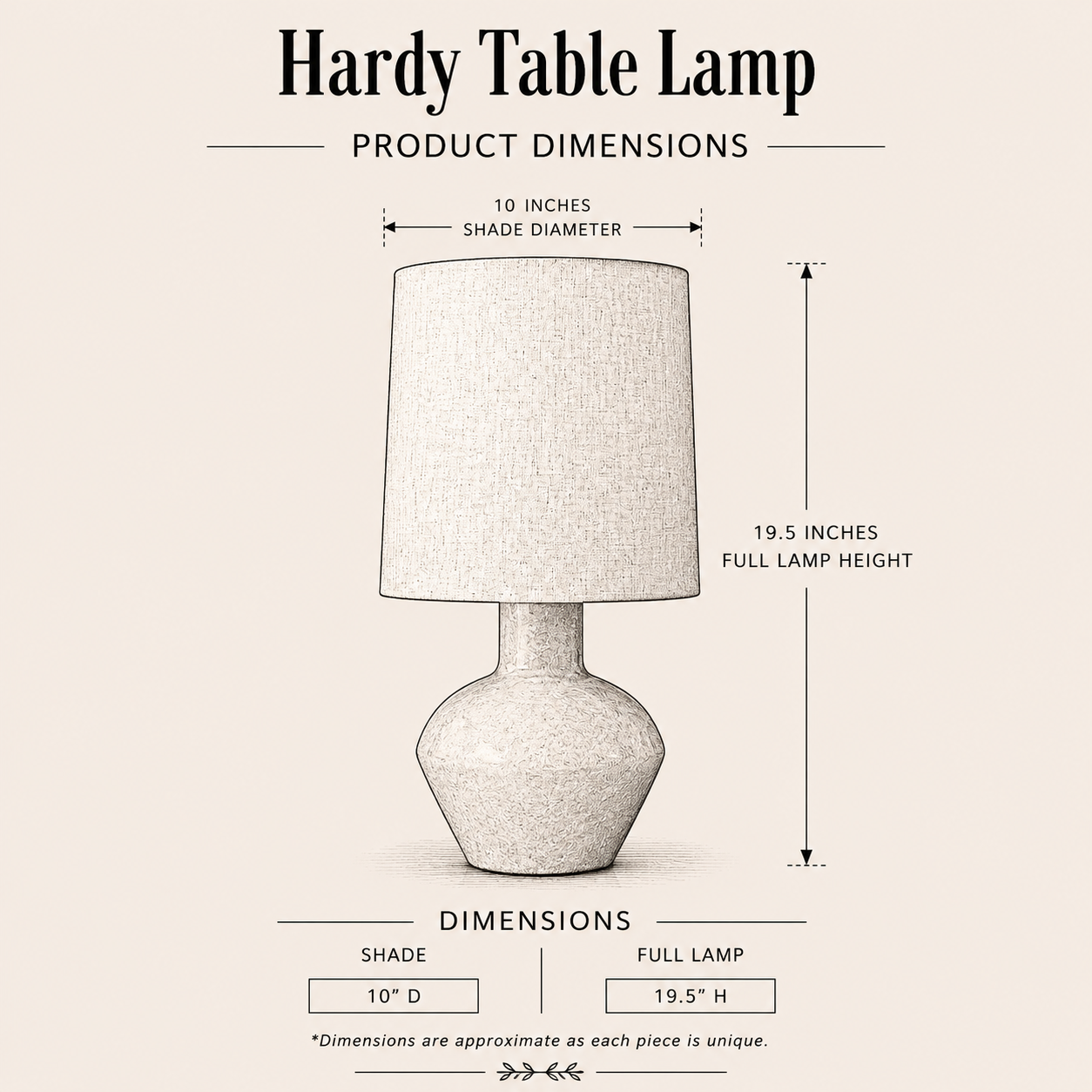 Hardy Table Lamp By Luxe B Co. 
