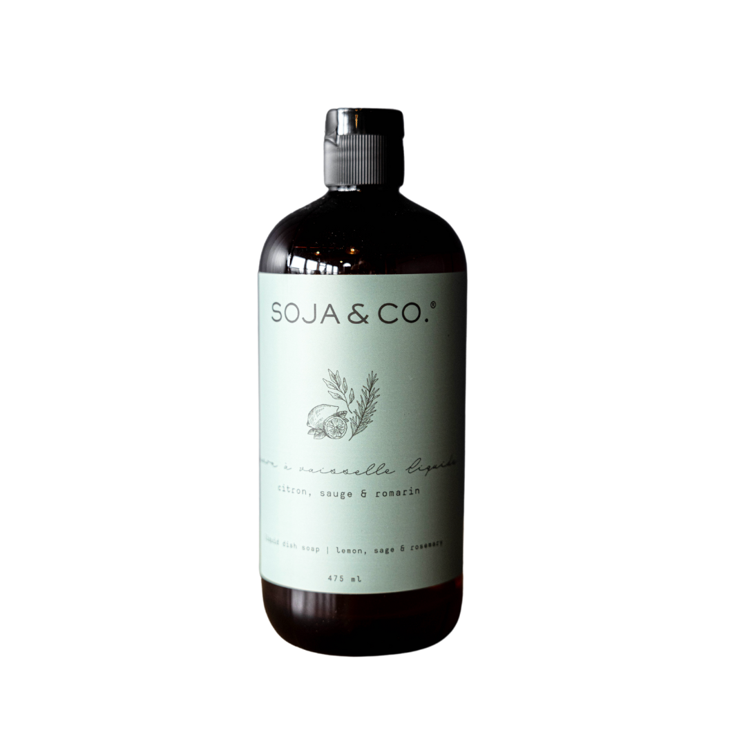 Lemon, Sage & Rosemary Liquid Dish Soap - Luxe B Co