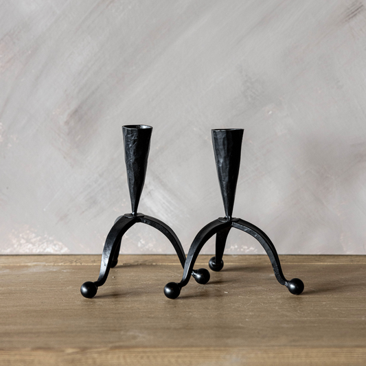 Iron Taper Candlestick Holder - Luxe B Co