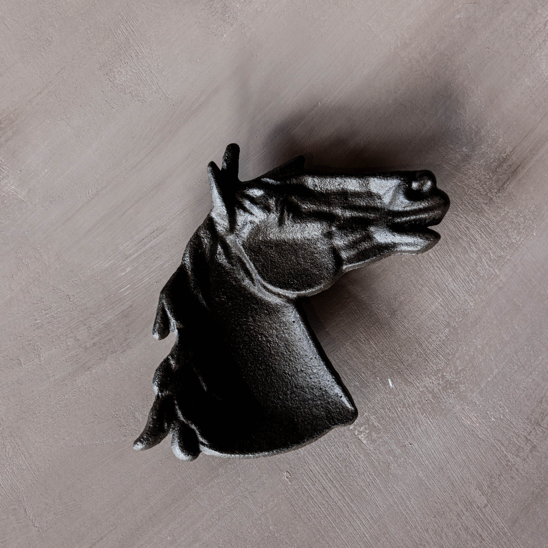 Horse Head Trinket Iron Tray By Luxe B Co. 