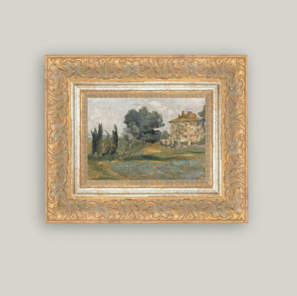 In The Hills Framed Antique Inspired Art | By Luxe B Co.