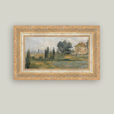 In The Hills Framed Antique Inspired Art | By Luxe B Co. 
