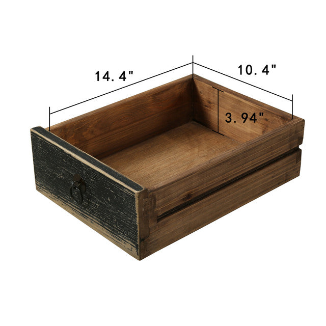 Indio Reclaimed Elm Wood Elm Eight Drawer Console Black Wash | By Luxe B Co.