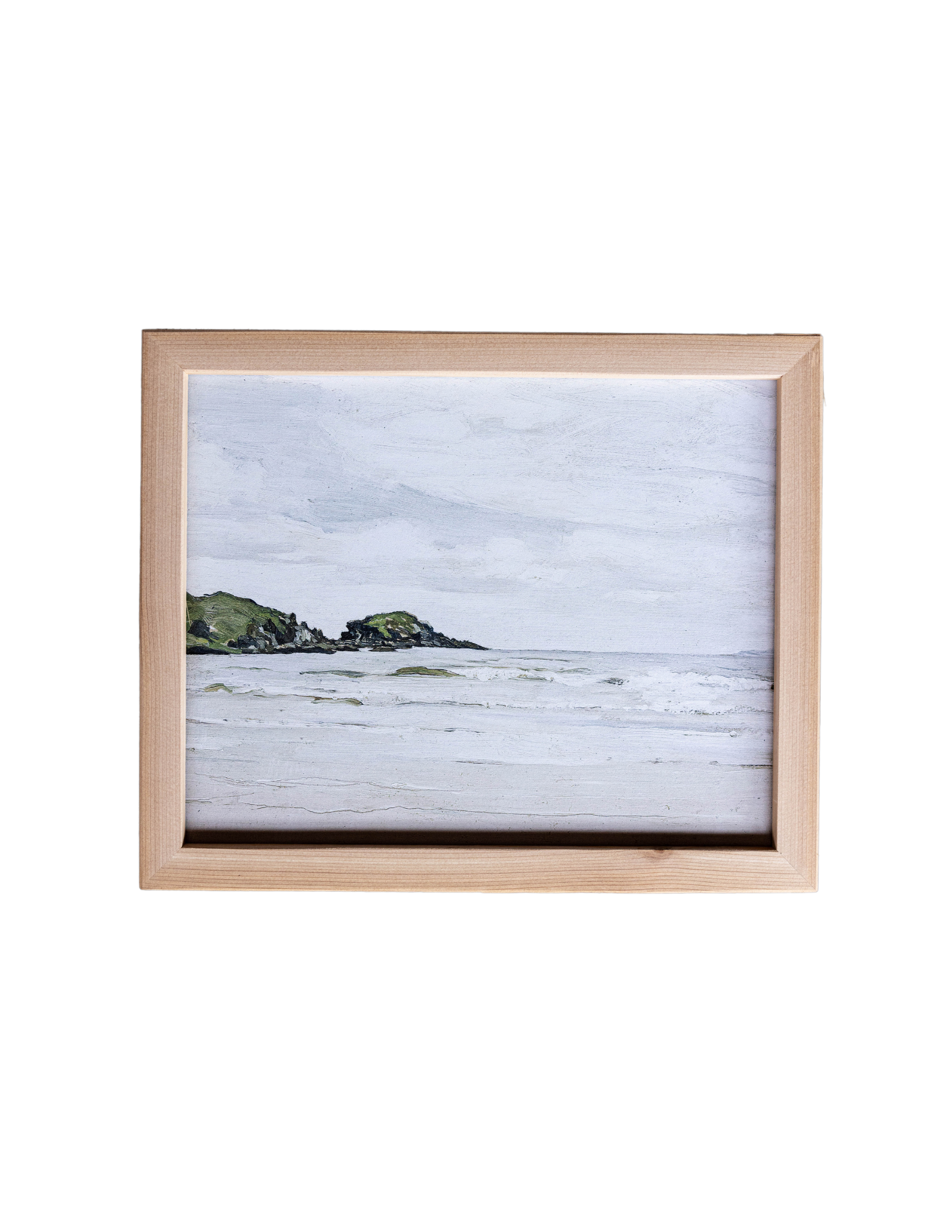 Italian Waterfront Pine Framed Art | By Luxe B Co.