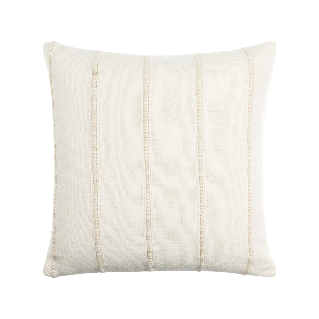 Ivory Sketched Lines Pillow | By Luxe B Co.