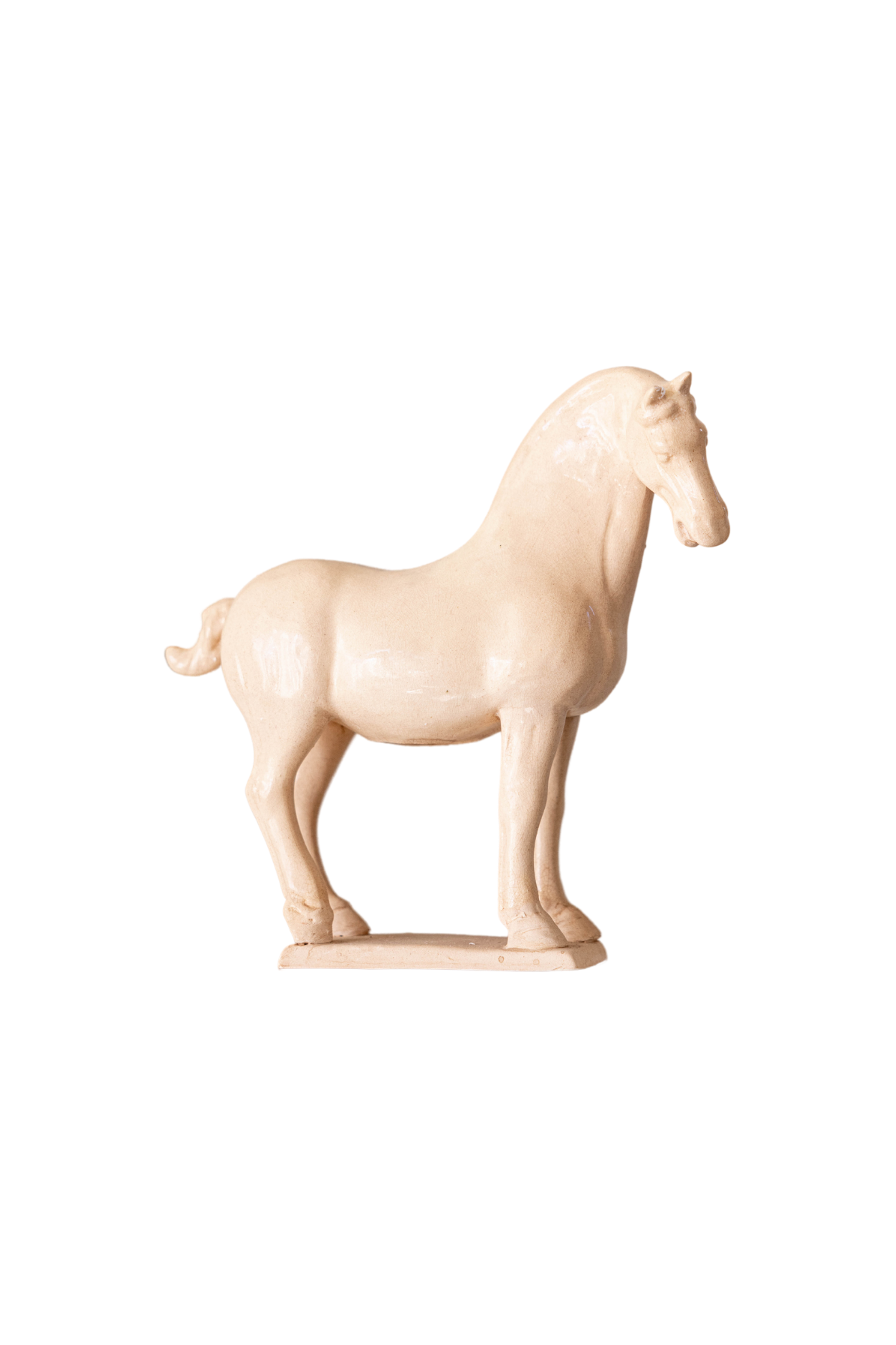 Jingdezhen Porcelain Cream Horse | By Luxe B Co.