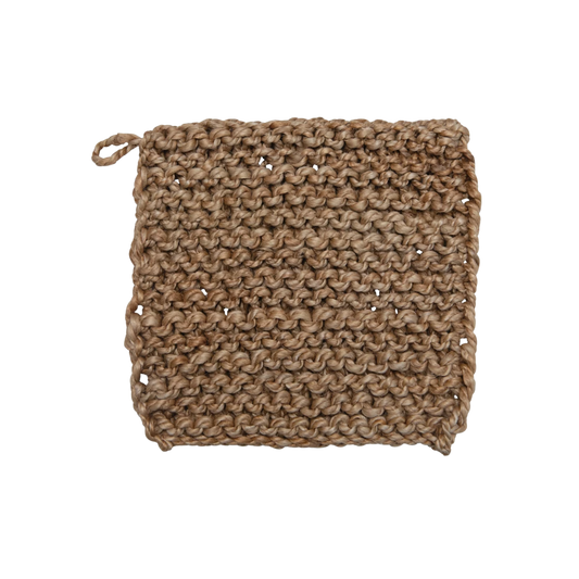 Jute Crocheted Pot Holder | By Luxe B Co. 