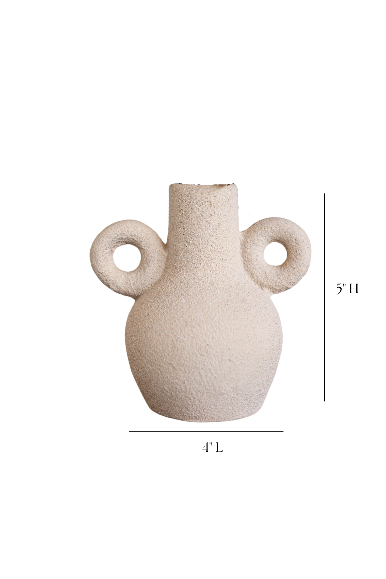 Kos Vase Cream | By Luxe B Co. 