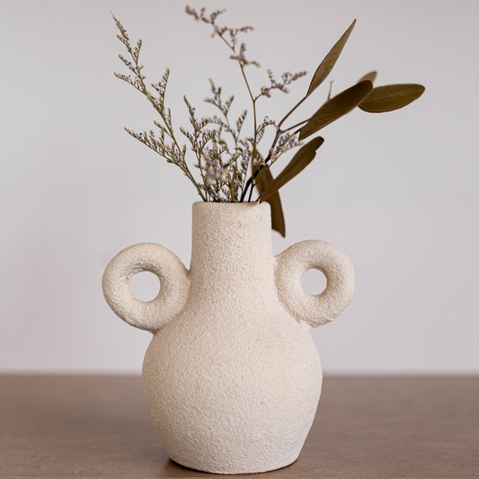 Kos Vase Cream | By Luxe B Co. 