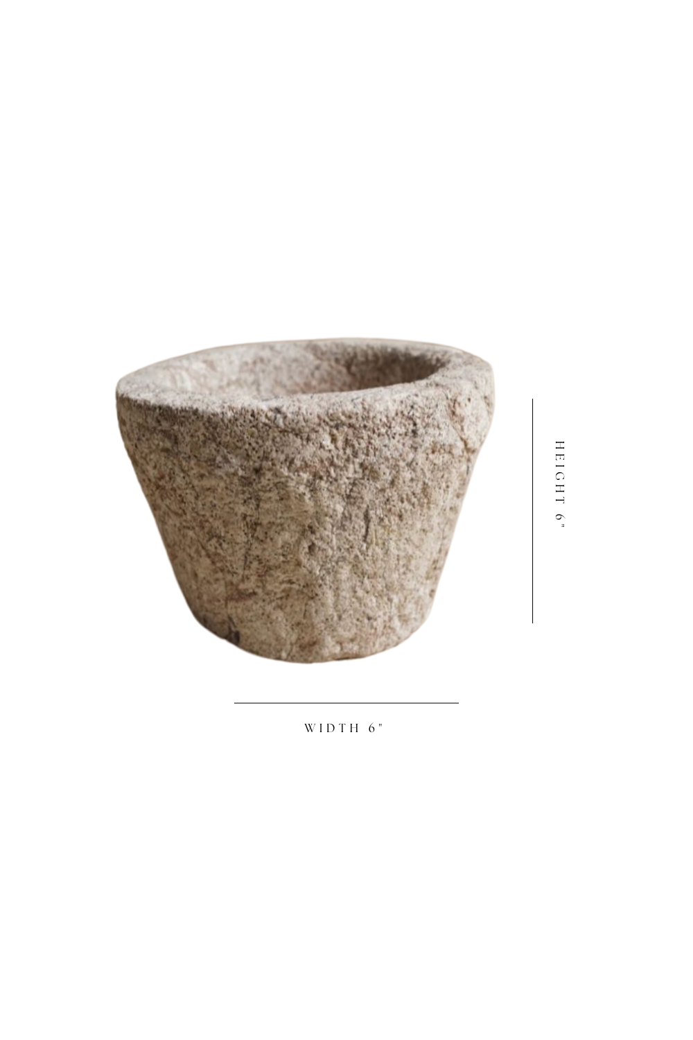 Stone Mortar Vintage Bowl - Luxe B Co