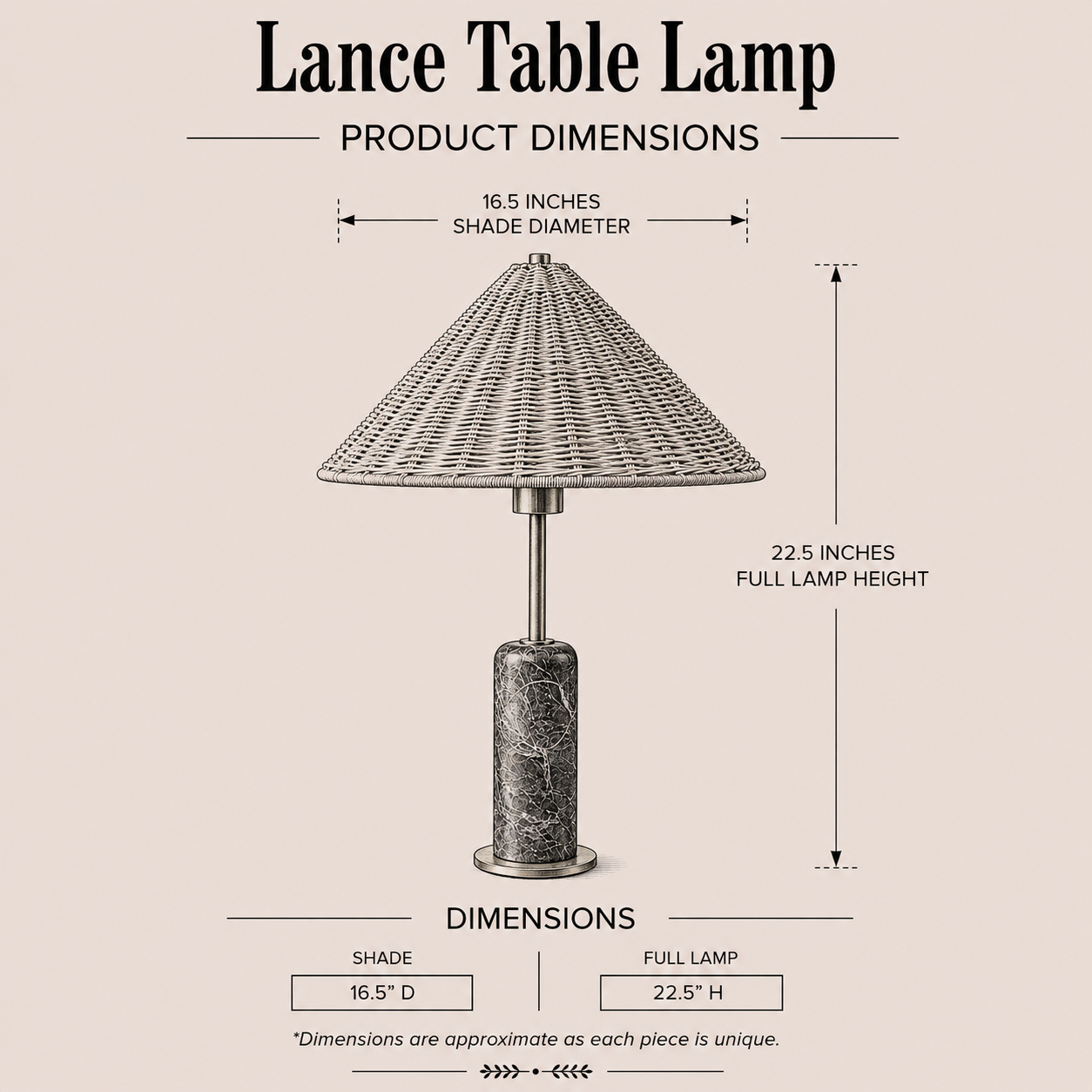 Lance Table Lamp By Luxe B Co. 
