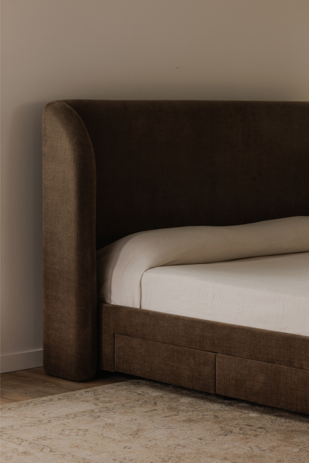 Leon Upholstery Storage Bed | By Luxe B Co.