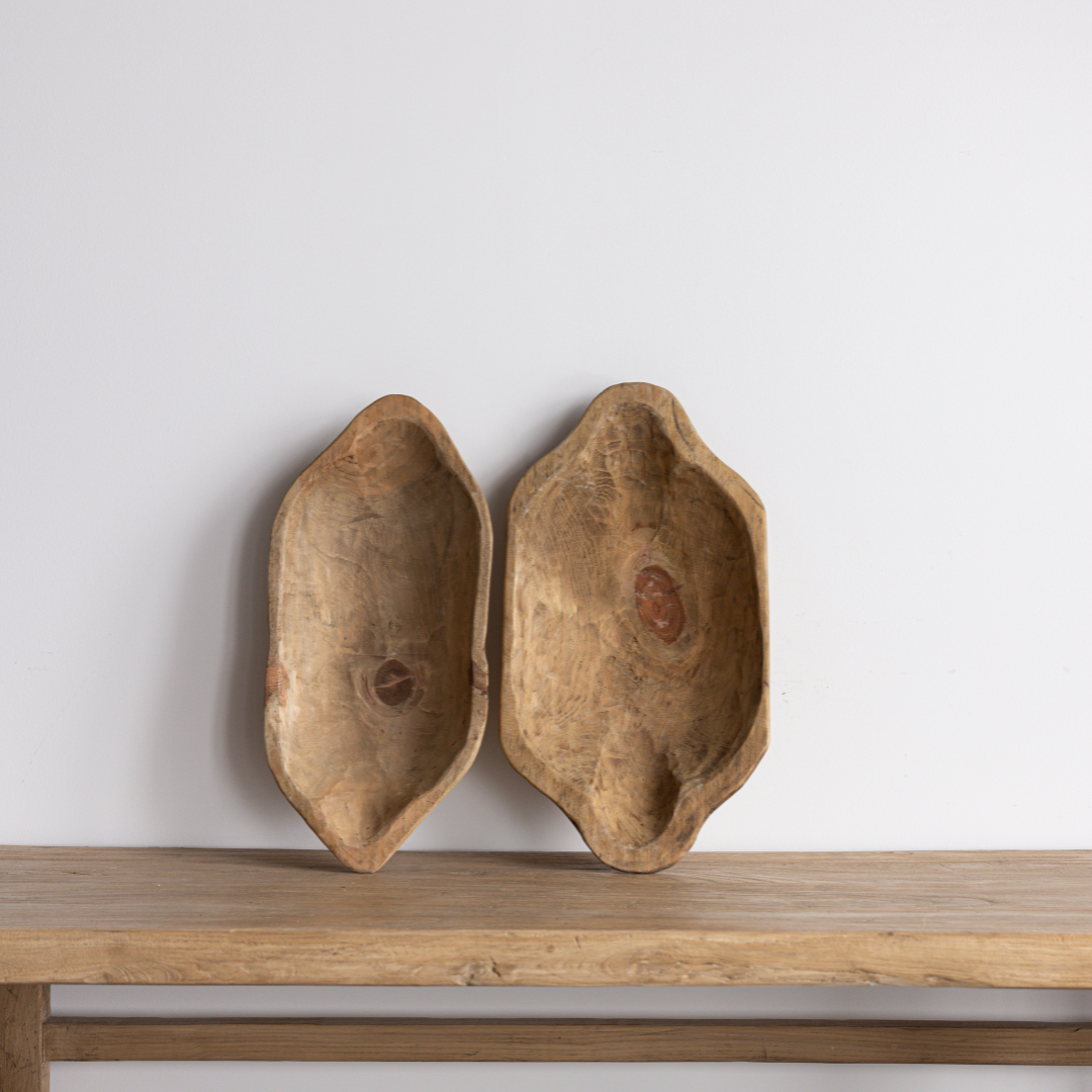 Light Wooden Dough Bowl - Luxe B Co