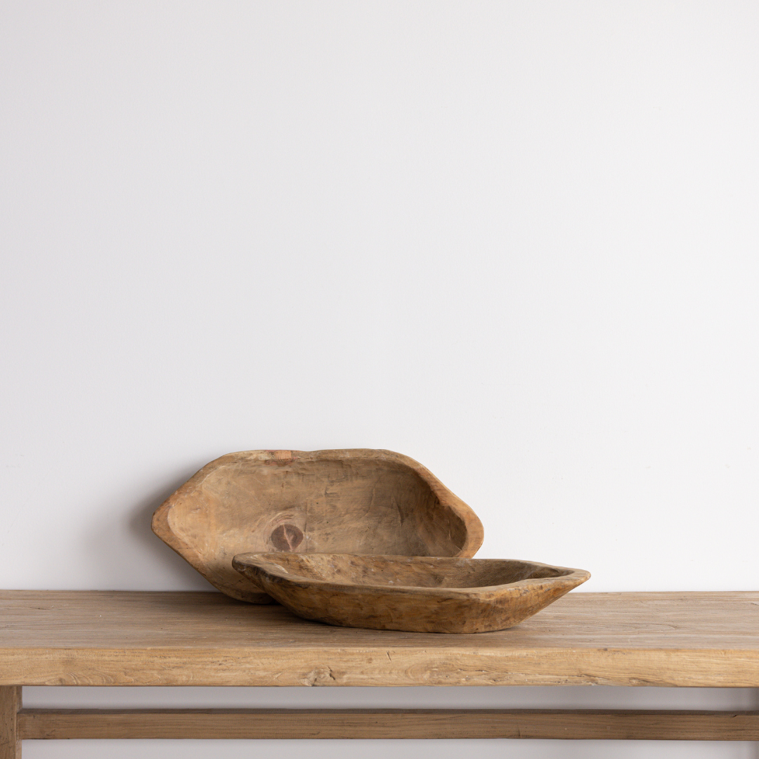 Light Wooden Dough Bowl - Luxe B Co