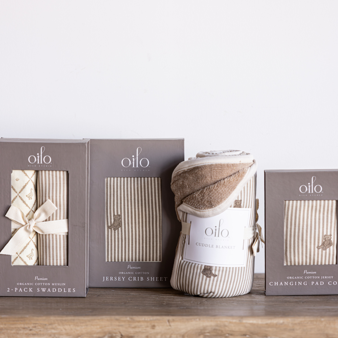 Bear & Butter Yellow Duck Muslin Swaddle Blanket Set | By Luxe B Co. 