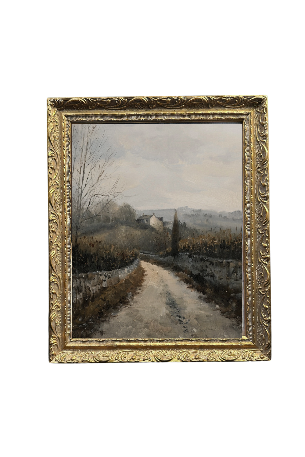 Matin Brumeux | French Brass Gold Mould Framed Art