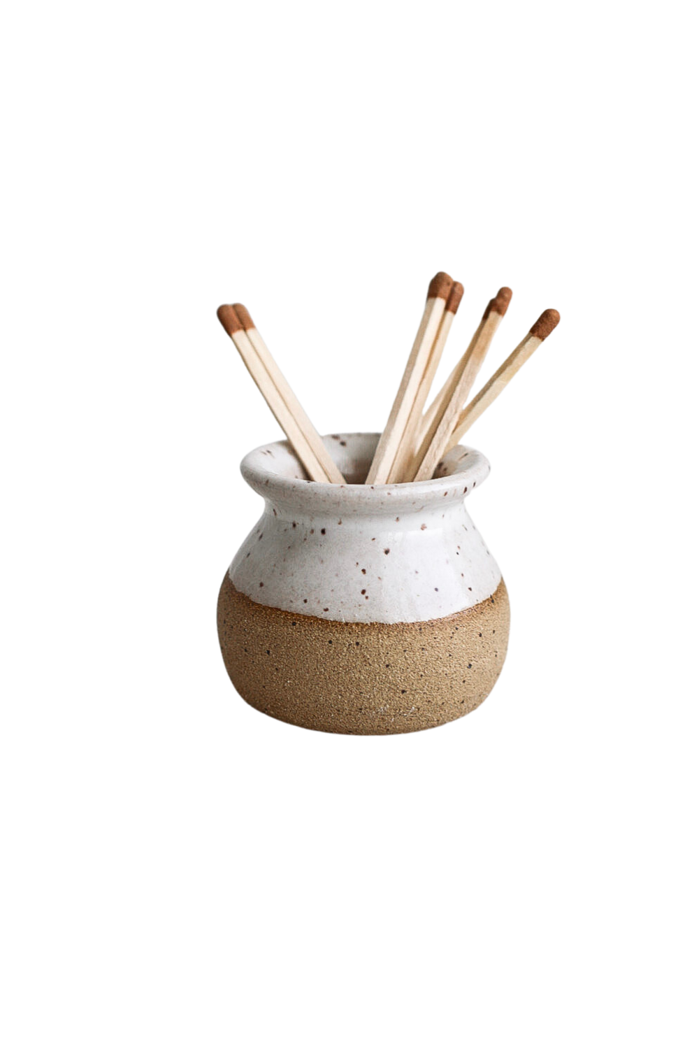Match Striker - Handmade Two Toned Strike Mini Pottery White - Luxe B Co