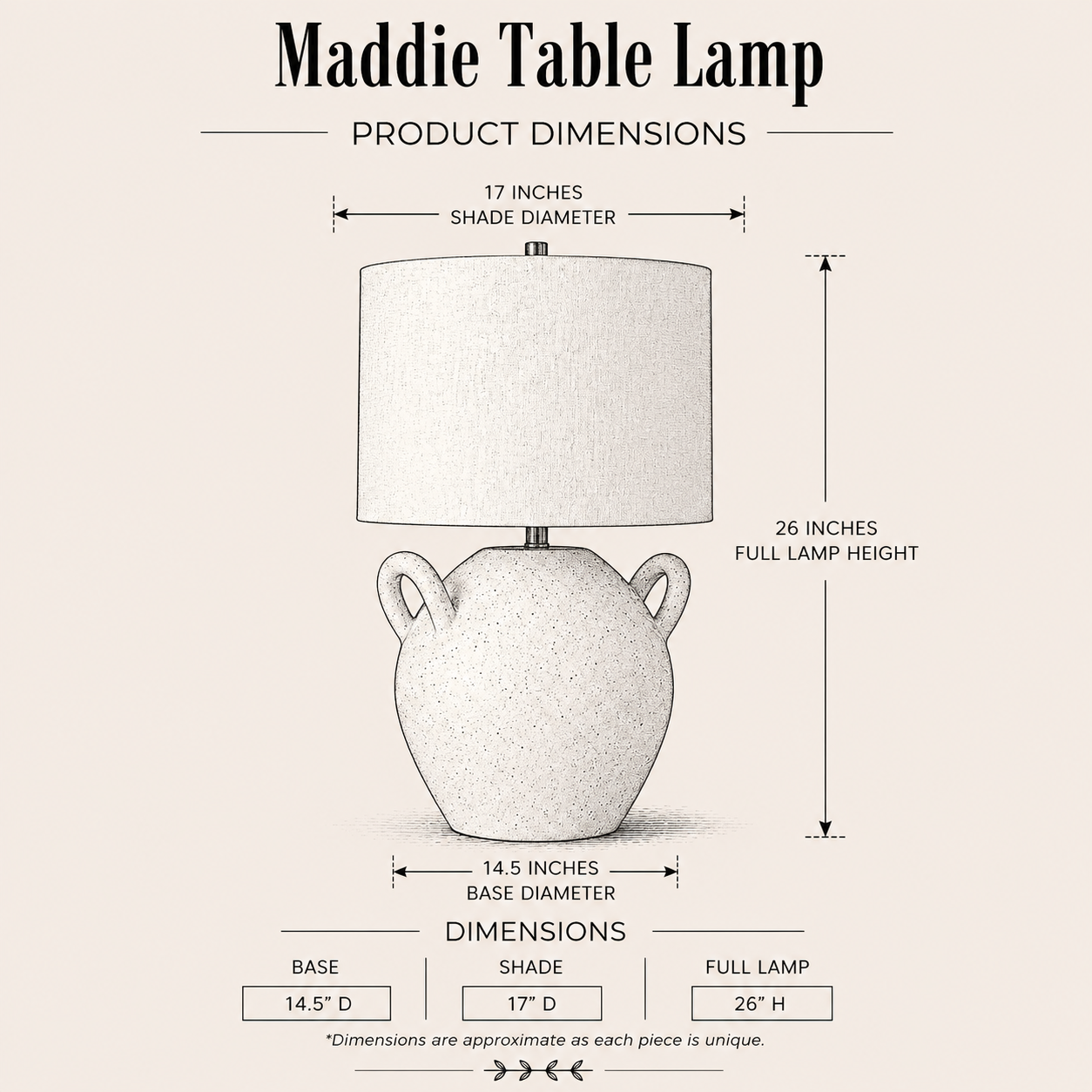 Maddie Table Lamp By Luxe B Co. 