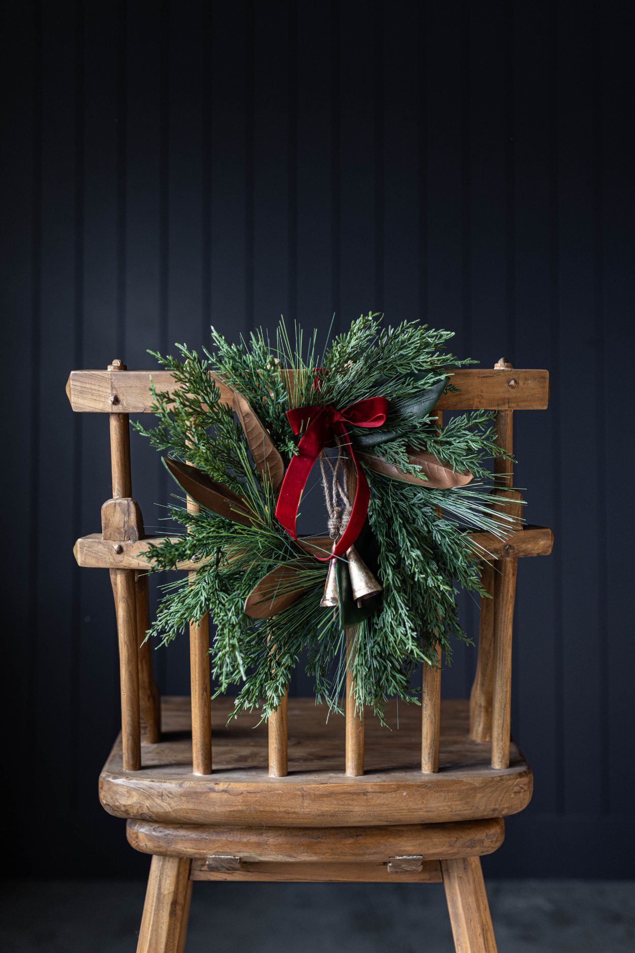 Luxe B Co. Norfolk & Cypress Mixed Real Touch Wreath - Thumbnail 5