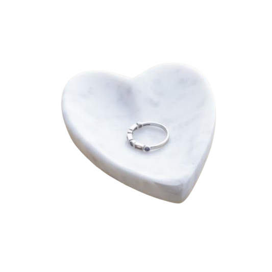 Marble Heart Trinket Dish