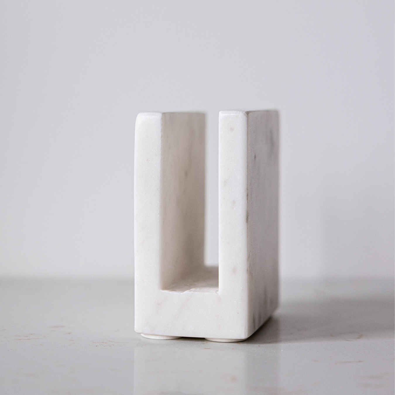 White Marble Napkin Holder | By Luxe B Co.