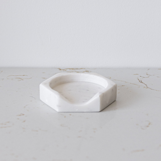Marble Hexagon Spoon Rest | By Luxe B Co.