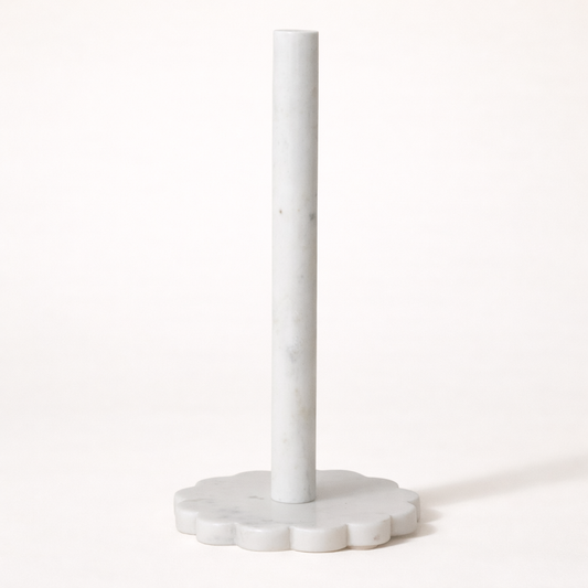 Marble Scalloped Paper Towel Holder | By Luxe B Co.