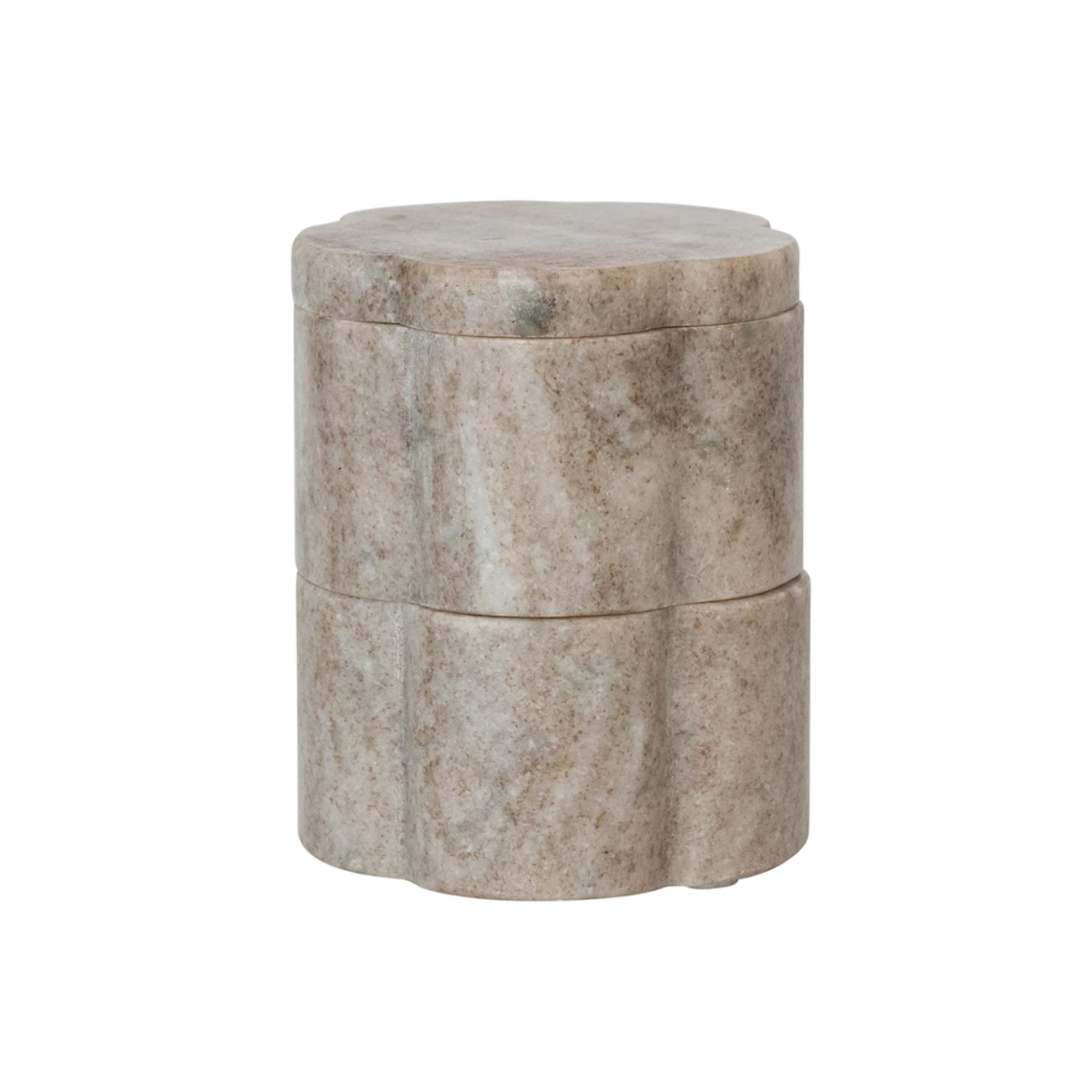 Marble Scalloped Stackable Pinch Pot | By Luxe B Co.