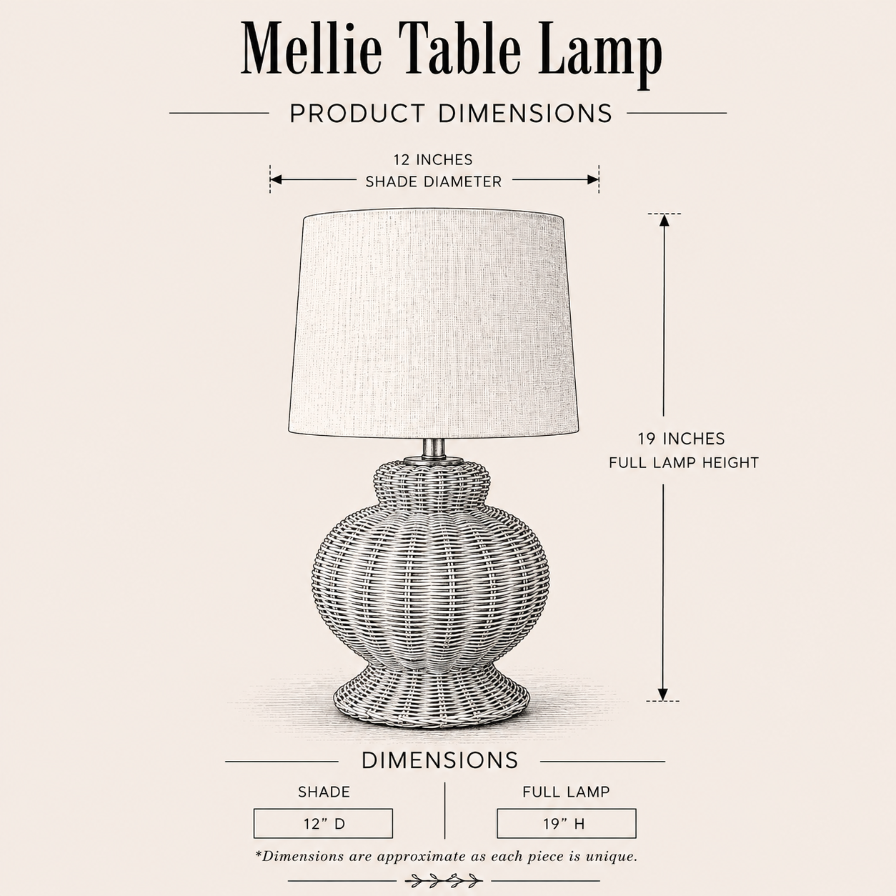 Mellie Table Lamp By Luxe B Co.