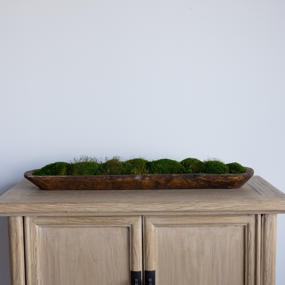 Mossed Medium Bread Bowl | By Luxe B Co. 