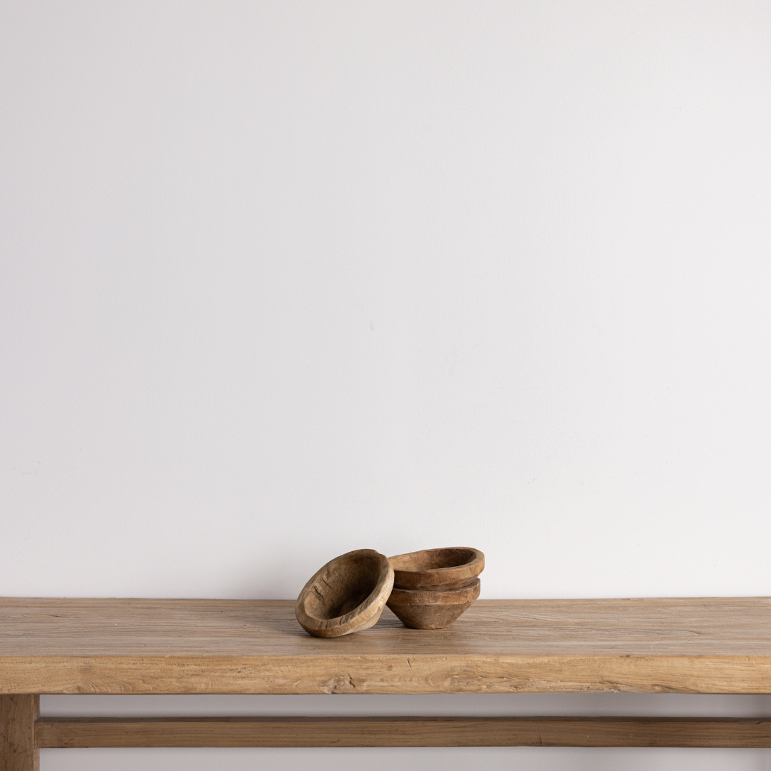 Natural Mini Round Wooden Bowl - Luxe B Co