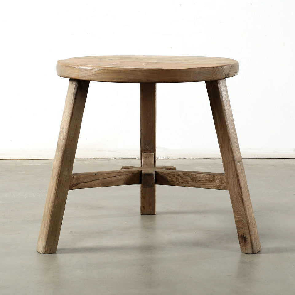 Natural Round Side Table | By Luxe B Co.